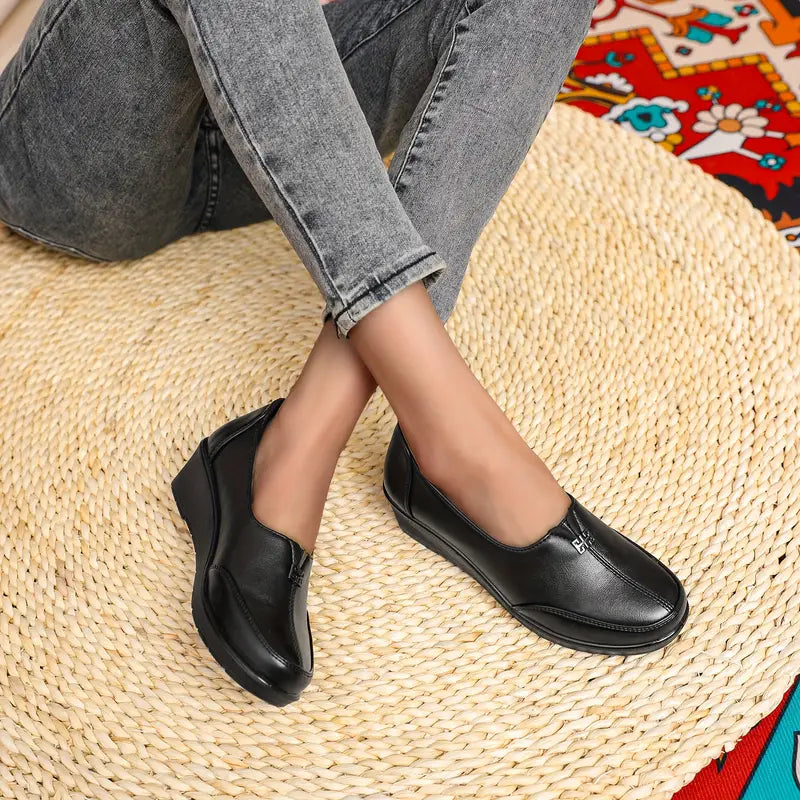 Mocassins Légers pour Femmes - en Cuir à Semelle Flexible