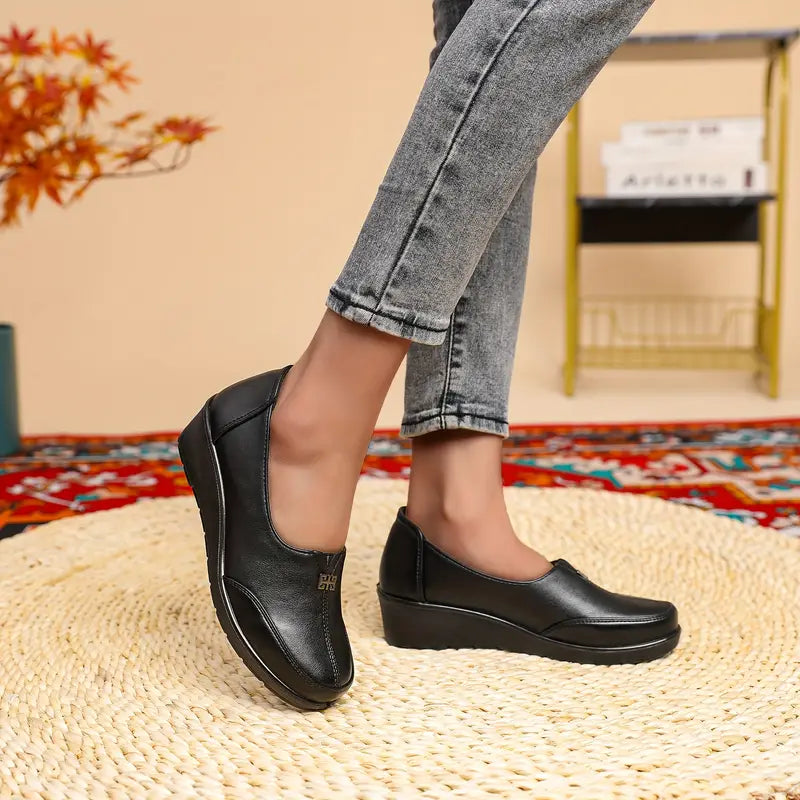Mocassins Légers pour Femmes - en Cuir à Semelle Flexible