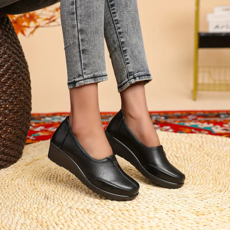 Mocassins Légers pour Femmes - en Cuir à Semelle Flexible
