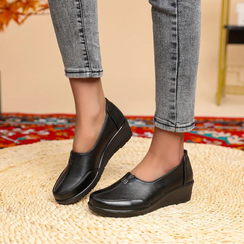 Mocassins Légers pour Femmes - en Cuir à Semelle Flexible