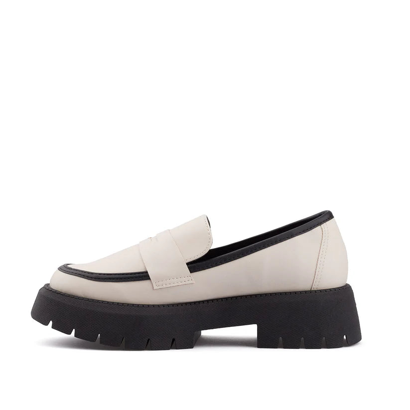 Duo Chic – Mocasins Noir & Blanc