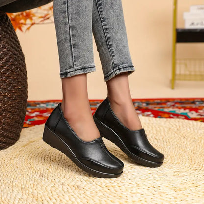 Mocassins Légers pour Femmes - en Cuir à Semelle Flexible