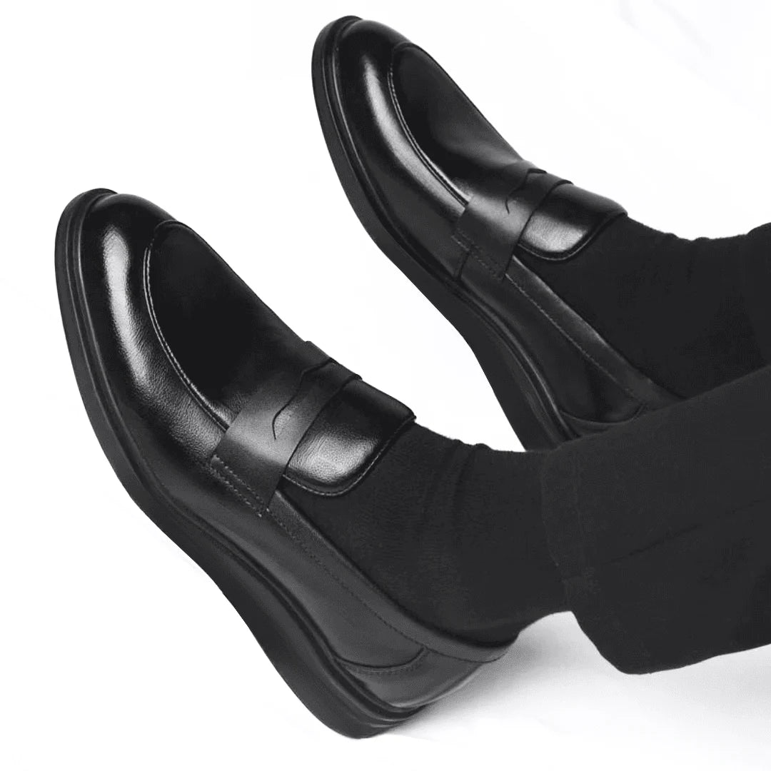 Chaussure Noir de Luxe Tres Confortable 100% Cuir